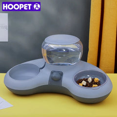 HOOPET New Style Cat Automatic Drinking Feeding Bowl Anti - overturning Non - slip Bowl for Cats Dogs Cat Food Holder Teddy Dog Bowl - PetPals Store