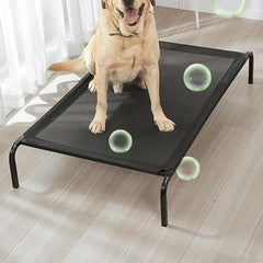 Elevated Dog Bed Raised Dog Cot Bed Breathable Pet Cot Portable Washable Pet Bed for Small Medium Dog Indoor Outdoor Hot Weather - PetPals Store