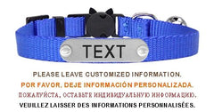 Nylon Cat Collar Personalized Adjustable Breakaway Soft Tag Pet Products Bell Small Dog Kitten Safety Accessories Necklace - PetPals Store