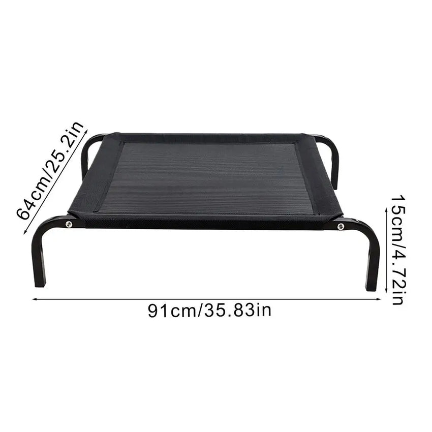 Elevated Dog Bed Raised Dog Cot Bed Breathable Pet Cot Portable Washable Pet Bed for Small Medium Dog Indoor Outdoor Hot Weather - PetPals Store