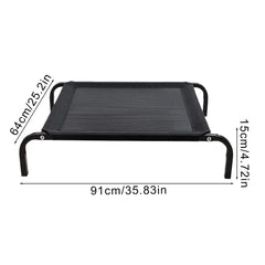 Elevated Dog Bed Raised Dog Cot Bed Breathable Pet Cot Portable Washable Pet Bed for Small Medium Dog Indoor Outdoor Hot Weather - PetPals Store