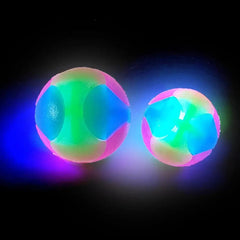 Pet Light Up Toy Ball Glowing LED Puppy Flashing Elastic Ball Toy Color Light TPR Ball Interactive Toys For Cats Small Dogs - PetPals Store