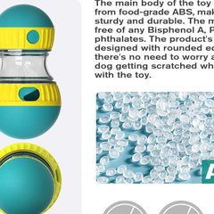 Treat Enrichment Pet Toys Slow Feeder Ball Food Dispensing Puppy Toy for Small Medium Dogs Irregular Rolling Design Dog Toys - PetPals Store