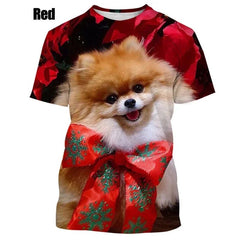 New Summer Hot Sale Funny Dog Pomeranian 3D Printing High Quality Men's And Women's T-shirt Tops Cute Tee Clothing Y2k Clothes - PetPals Store