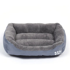Large Dog Bed Square Plush Cat Nest Kennel All Season Washable Dog Sofa Waterproof Mattress Cat Bed for Medium Dogs Accessories - PetPals Store