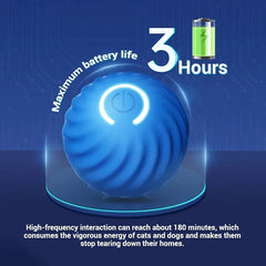 Dog Toy Ball Automatic Moving Bouncing Rolling Ball USB Smart puppy Interactive Dog Chew Toy Ball - PetPals Store