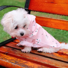 Cartoon Printed Dog Raincoat for Small Dogs Waterproof Pet Clothes Poodle Puppy Pomeranian Raincoats chubasquero para perros - PetPals Store