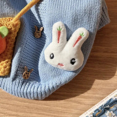 Blue Rabbit Pet Dog Clothes Pet Winter Warm Sweater Teddy Knitted Shirt Dog Two Legs Clothes Pet Supplies XS - XL Puppy Coat - PetPals Store
