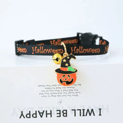Halloween Cat Collars Adjustable Pet Collar Dog Necklace Kitten Puppy Pendant Pet Products Cat Accessories Halloween Decoration - PetPals Store