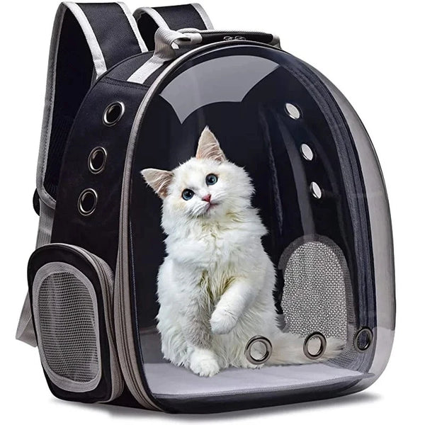Cat Pet Carrier Backpack Transparent Capsule Bubble Pet Backpack Small Animal Puppy Kitty Bird Breathable Pet Carrier for Travel - PetPals Store
