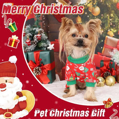Dog Christmas Pajamas for Small Dogs Winter Chihuahua Yorkie Doggy Pajamas Christmas Doggie Clothes Soft Doggie Pjs Pet Clothes - PetPals Store