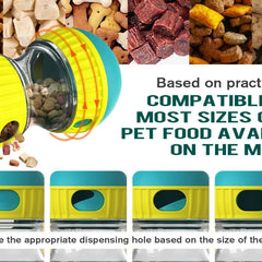 Treat Enrichment Pet Toys Slow Feeder Ball Food Dispensing Puppy Toy for Small Medium Dogs Irregular Rolling Design Dog Toys - PetPals Store