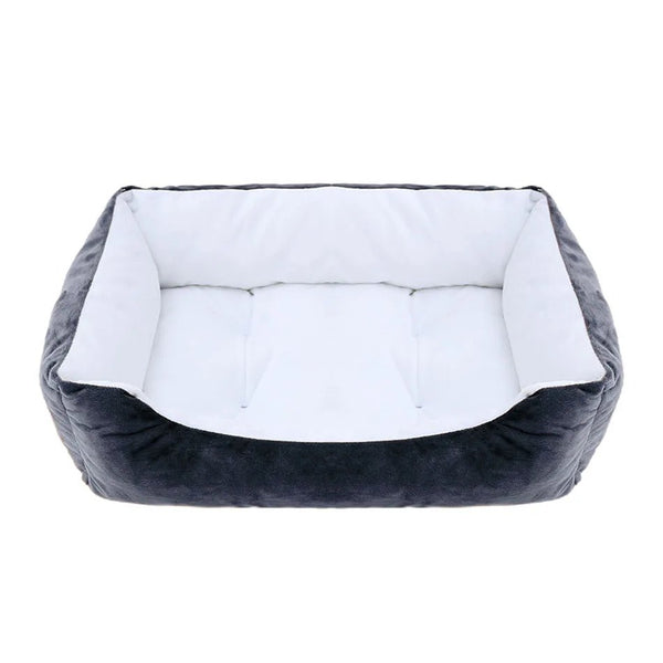 Bed for Dog Cat Pet Square Plush Kennel Medium Small Dog Sofa Bed Cushion Pet Calming Dog Bed House Pet Supplies Accessories - PetPals Store