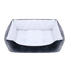 Bed for Dog Cat Pet Square Plush Kennel Medium Small Dog Sofa Bed Cushion Pet Calming Dog Bed House Pet Supplies Accessories - PetPals Store