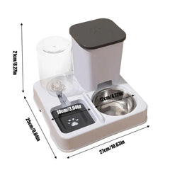 2 in 1 Automatic Pet Feeder Cat Feeder and Water Dispenser Portable Automatic Feeders Non - Slip Pet Bowl Pet Supplies for Cat Dog - PetPals Store
