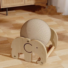 Cat Scratcher Toy Cat Scratching Ball Toy Natural Sisal Rope Cat Scratching Ball Scratcher with Ball Cat Exercise Wheel For Cats - PetPals Store