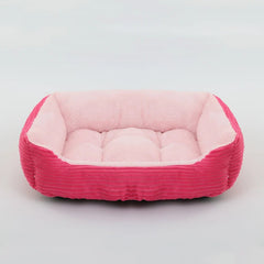Bed for Dog Cat Pet Square Plush Kennel Medium Small Dog Sofa Bed Cushion Pet Calming Dog Bed House Pet Supplies Accessories - PetPals Store