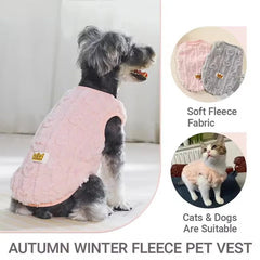 Cat Dog Soft Cozy Clothes Autumn Winter Warm Fleece Sweatshirt for Small Medium Dogs Puppy Kitten Jacket Coat Pet Teddy Sweater - PetPals Store