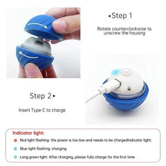 Dog Toy Ball Automatic Moving Bouncing Rolling Ball USB Smart puppy Interactive Dog Chew Toy Ball - PetPals Store