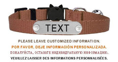 Nylon Cat Collar Personalized Adjustable Breakaway Soft Tag Pet Products Bell Small Dog Kitten Safety Accessories Necklace - PetPals Store