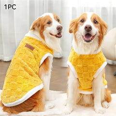 1.5 - 25kg Flannel Dogs Clothes Winter Warm Sweater Pet Clothing Golden Retriever Dog Coats Sweatshirt Pets Puppy Pullover Vest - PetPals Store