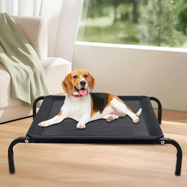 Elevated Dog Bed Raised Dog Cot Bed Breathable Pet Cot Portable Washable Pet Bed for Small Medium Dog Indoor Outdoor Hot Weather - PetPals Store