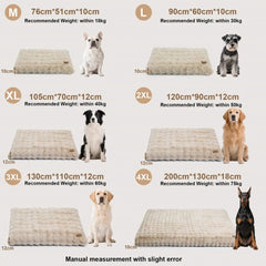 Ultra Plush Dog Bed Soft Pet Cushion Large Dog Crate Puppy Mattress Washable Mat - PetPals Store