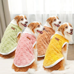 1.5 - 25kg Flannel Dogs Clothes Winter Warm Sweater Pet Clothing Golden Retriever Dog Coats Sweatshirt Pets Puppy Pullover Vest - PetPals Store
