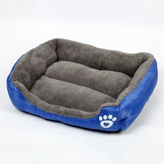 Large Dog Bed Square Plush Cat Nest Kennel All Season Washable Dog Sofa Waterproof Mattress Cat Bed for Medium Dogs Accessories - PetPals Store