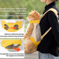 Portable Dog Carrier Backpack Hands - Free Pet Travel Bag with Adjustable Straps Breathable Front and Back Cat Carrier for - PetPals Store