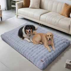 Ultra Plush Dog Bed Soft Pet Cushion Large Dog Crate Puppy Mattress Washable Mat - PetPals Store