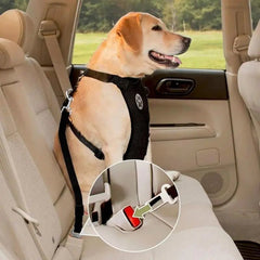 1pcs Breathable Mesh Dog Harness Leash With Adjustable Straps Pet Harness With Car Automotive Seat Safety Belt Dog Chest Straps - PetPals Store