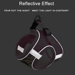 Dog Harness and Leash Set Reflective Pets Chest Strap for Small Puppy Cats Vest Harness Chihuahua Yorkies Teddy Walking Supplies - PetPals Store