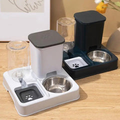 2 in 1 Automatic Pet Feeder Cat Feeder and Water Dispenser Portable Automatic Feeders Non - Slip Pet Bowl Pet Supplies for Cat Dog - PetPals Store