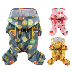 Dog Raincoat Dog Hooded Poncho 4 Legs Dog Rain Jacket with D Leash Ring Waterproof Dog Rain Clothes for Small Medium Dogs - PetPals Store