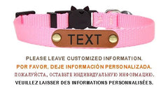 Nylon Cat Collar Personalized Adjustable Breakaway Soft Tag Pet Products Bell Small Dog Kitten Safety Accessories Necklace - PetPals Store