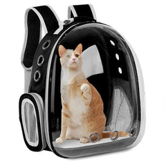 Pet Cat Carrying Bag Space Pet Backpacks Breathable Portable Transparent Backpack Puppy Dog Transport Carrier Space Capsule Bags - PetPals Store