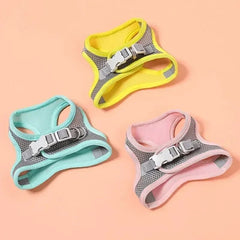Cats Dog Accessories Small Dog Collar Safety Vest Pet Chest Rope Dogs Cover Breathable Adjustable Harnesses Supplies Products - PetPals Store