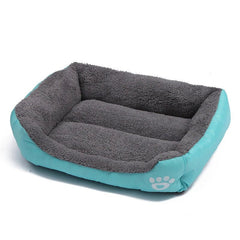 Large Dog Bed Square Plush Cat Nest Kennel All Season Washable Dog Sofa Waterproof Mattress Cat Bed for Medium Dogs Accessories - PetPals Store