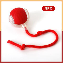 Automatic Rolling Ball with Tail Lamp USB Rechargeable Smart Interactive Cat Ball Toy for Cats Pet Dog accessories 고양이 장난감 - PetPals Store