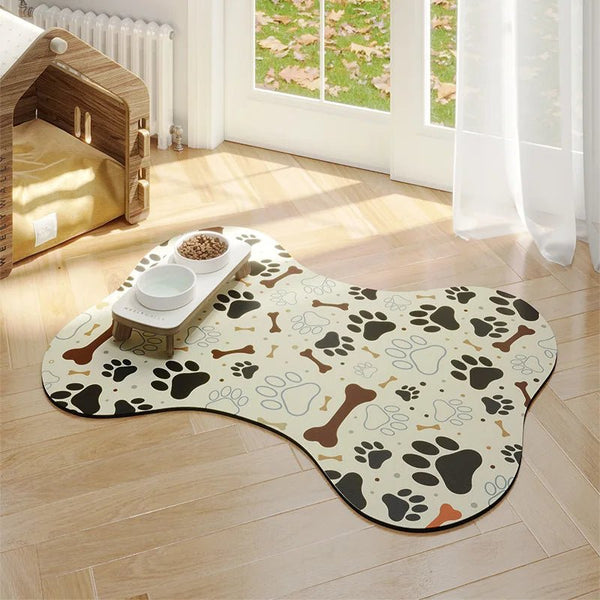 VIKAMA Pet Placemats Non - slip Absorbent Floor Mats for Cats Dogs Cats With Eating Mats Special Leak - proof Food Cat Mats - PetPals Store
