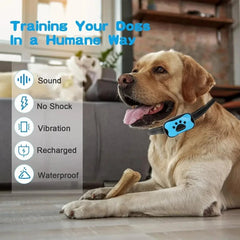 Pet Dog Anti Barking Device USB Rechargeable Dogs Training Collar Ultrasonic Stop Barking Vibration Anti Bark Collar - PetPals Store
