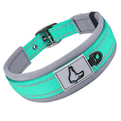 Padded Dog Collars for small Medium large Dogs Reflective Wide Pet Collars Adjustable Heavy Duty Nylon Neoprene Dog Collar - PetPals Store