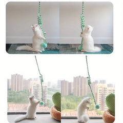 Interactive Cat Hanging Simulation Cat Funny Self - hey Interactive for Kitten Playing Teaser Wand Toy Cat with bell - PetPals Store
