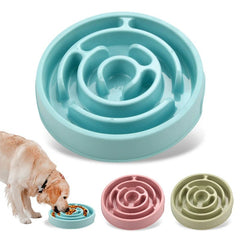 Pet Dog Slow Feeder Bowl PP Plastic Non Slip Puzzle Bowl Anti - Gulping Pet Cat Slower Food Feeding Dishes Puppy Bowl Dog Supplies - PetPals Store