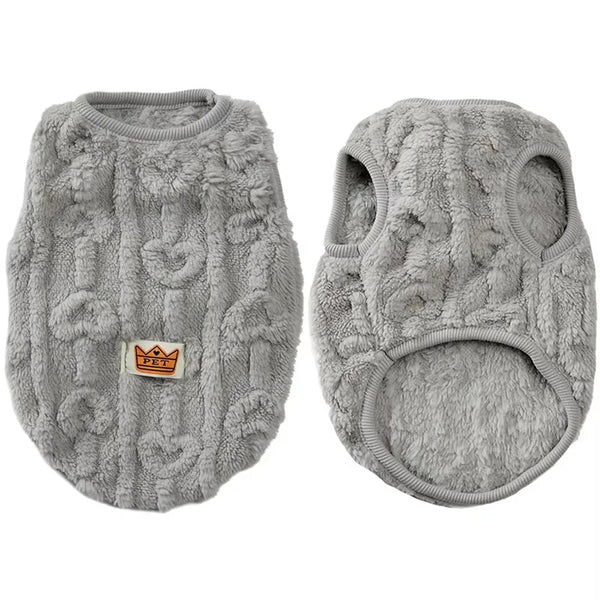 Cat Dog Soft Cozy Clothes Autumn Winter Warm Fleece Sweatshirt for Small Medium Dogs Puppy Kitten Jacket Coat Pet Teddy Sweater - PetPals Store