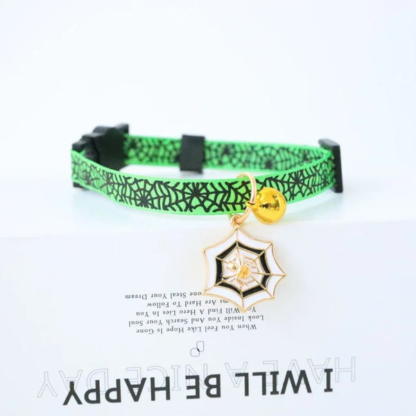 Halloween Cat Collars Adjustable Pet Collar Dog Necklace Kitten Puppy Pendant Pet Products Cat Accessories Halloween Decoration - PetPals Store
