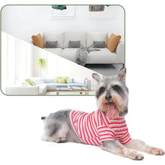 Dog TShirt for Small Medium Dogs Cotton Breathable Clothes for Girl Boy Schnauzer Chihuahua Dachshund Cat Indoor Winter Wear Pi - PetPals Store