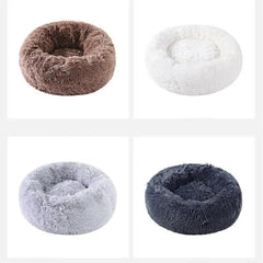 Winter Pet Nest Thicken Plush Warm Pet Nest for Samll Dogs Cats Round Cat Nest Dog Bed Kitten Puppy House Pet Supplies 40CM - PetPals Store