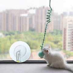 Interactive Cat Hanging Simulation Cat Funny Self - hey Interactive for Kitten Playing Teaser Wand Toy Cat with bell - PetPals Store
